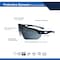 Ge Safety Glasses, Anti-fog, Smoke Lens, Black/Indigo Frame GE210SAF - alternate 2